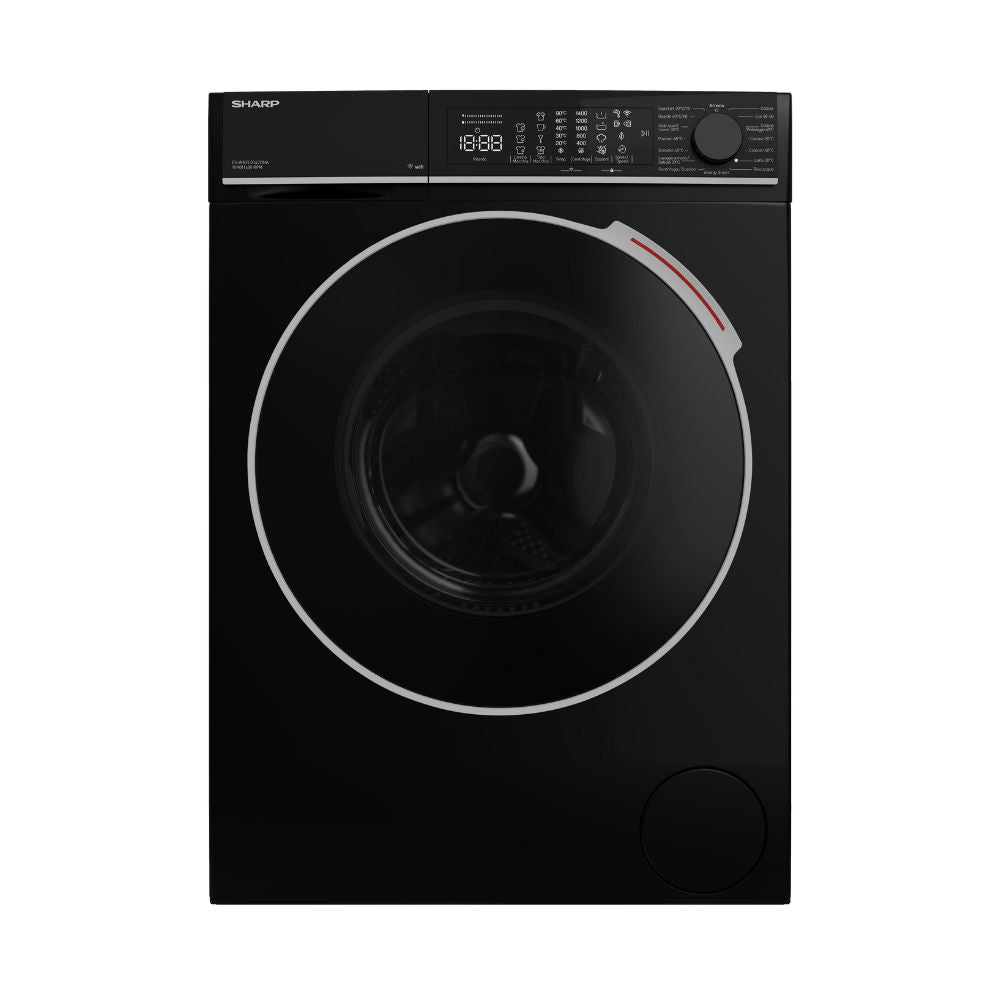 Lavatrice Sharp ESWNFL014CBNA 10kg centrifuga 1400 giri colore nera classe A