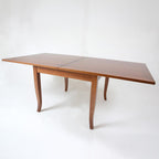 Ausziehbarer quadratischer Tisch 90x90 Walnussfarbe - Verona