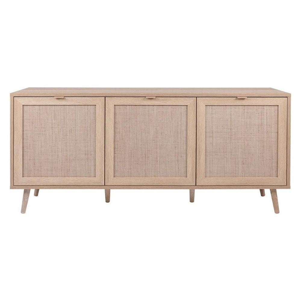 Madia 150 cm con tre ante colore effetto vimini - Bali 51ANEW