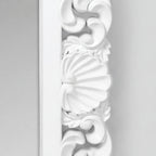 Specchio da parete stile barocco colore bianco 60x80H cm design raffinato