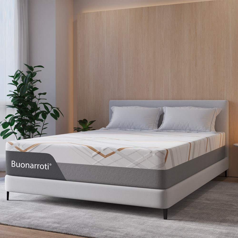 Materasso matrimoniale con Memory Foam, sfoderabile con molle insacchettate 160x200x30 cm Corvo