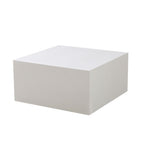 Tavolino da salotto quadrato colore bianco 80x40H cm - Leila