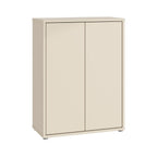 Meuble polyvalent 2 portes coloris cachemire 74,5x35x99 Medea