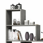 Libreria a scala 145x145 cm in legno colore beton - Alis