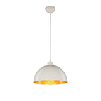 Suspension 60h en métal blanc Topak