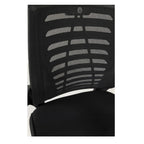 Sedia ufficio tessuto microforato colore nero Kizi