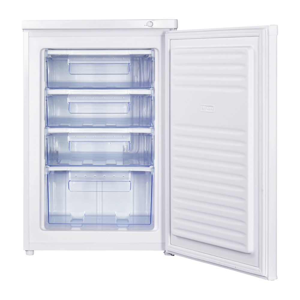 Congélateur vertical porte réversible et tiroirs 91 L blanc - Daya DCV12SM3WE0