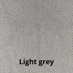 Lit une place et demie avec coffre de rangement en tissu gris clair - Ascoli