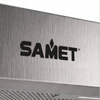 SAMET UNTERBAUHAUBE 90 CM EINZELMOTOR EDELSTAHLFARBEN