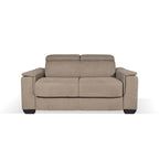 Divano letto 2 posti in tessuto marrone caribou Mercurio 194x83x97H