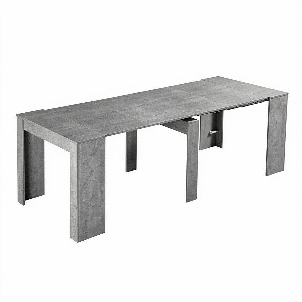 Tavolo consolle colore grigio 90x50 cm allungabile a 3 metri - Ofelia