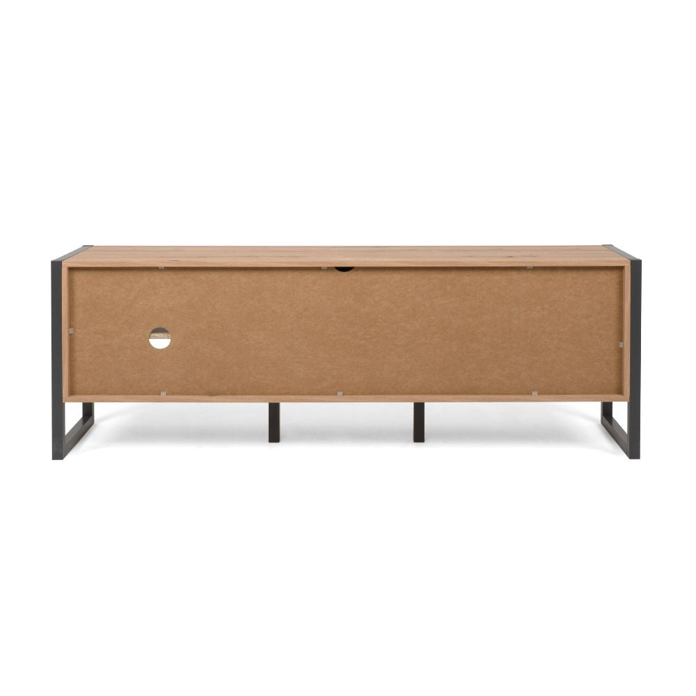 Mobile porta TV 160x55h cm colore quercia e antracite - Denver 54