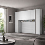 Armadio a ponte colore bianco frassino 288x236H cm - Ettore