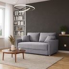 Divano letto 3 posti tessuto grigio 176x93x97H Cassie