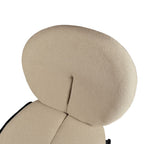 Set mit 2 Esszimmerstühlen, stoffbezogen, beige, 53x94h cm - Sirio
