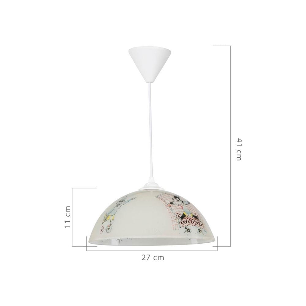 Deckenleuchte MUFI Cartoon weißes Glas