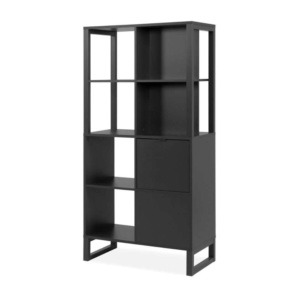 Credenza a giorno 83,5x165h cm bifacciale colore antracite - Sumatra20A