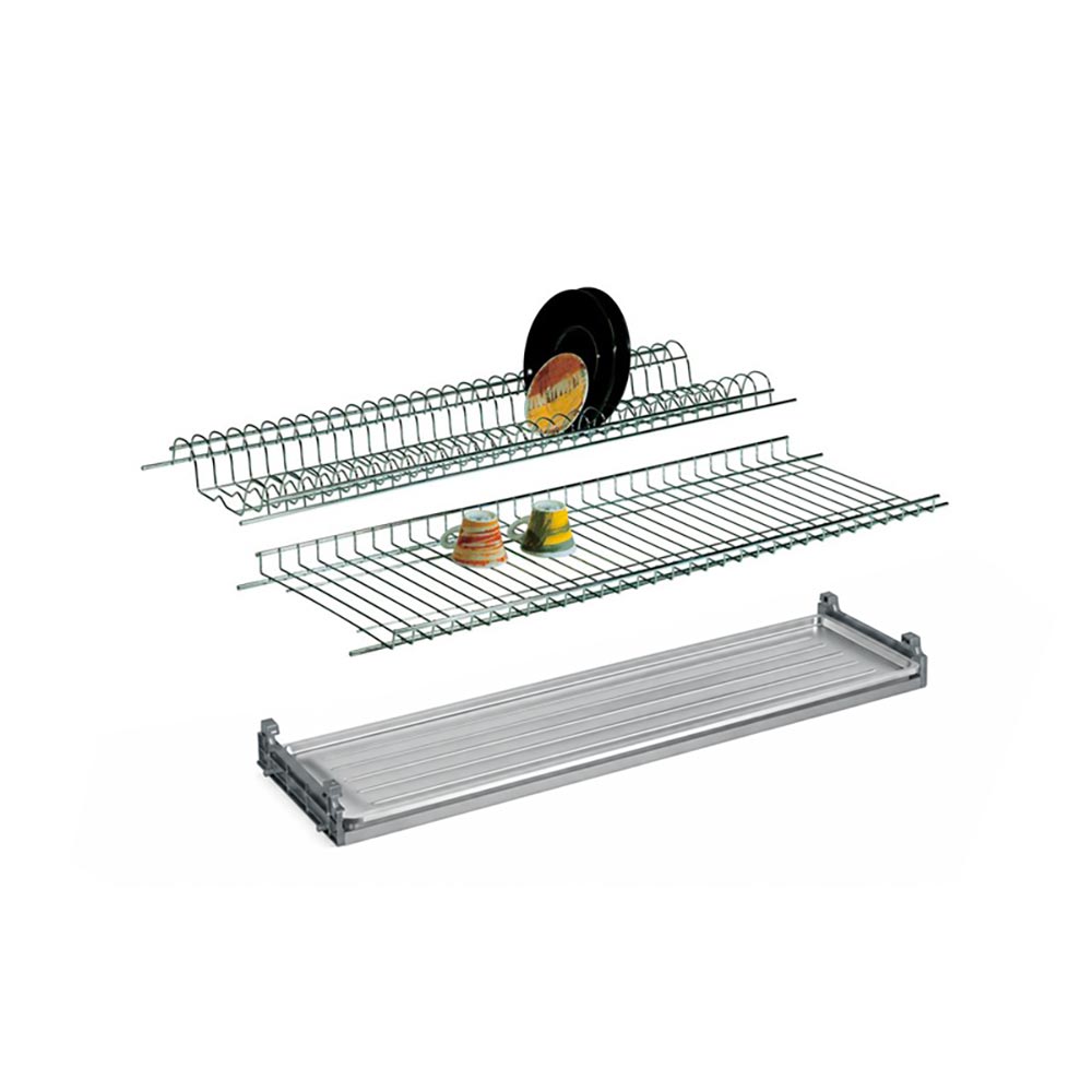 Abtropfgestell zum Einbau in Oberschränke von 80 cm mit Auffangschale
