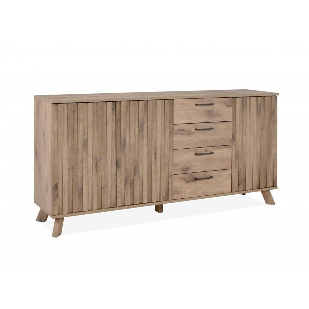 Sideboard 175 cm mit 3 Türen und 4 Schubladen Eiche - Wellington51A
