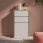 Commode 4 tiroirs coloris cachemire 55x35x99 Medea