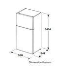 Frigorifero doppia porta DHDP27NSM1KE0 206 lt defrost nero classe E Daya