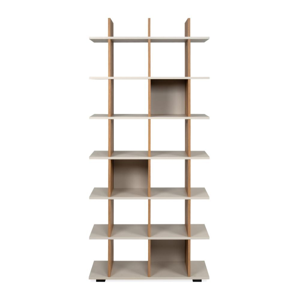Libreria a giorno 12 vani colore artisan oak e cashmere Navas20A
