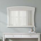 Specchiera in legno con cornice colore avorio Aurora
