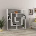 Libreria con 9 ripiani 125x22x129 colore bianco Labirent