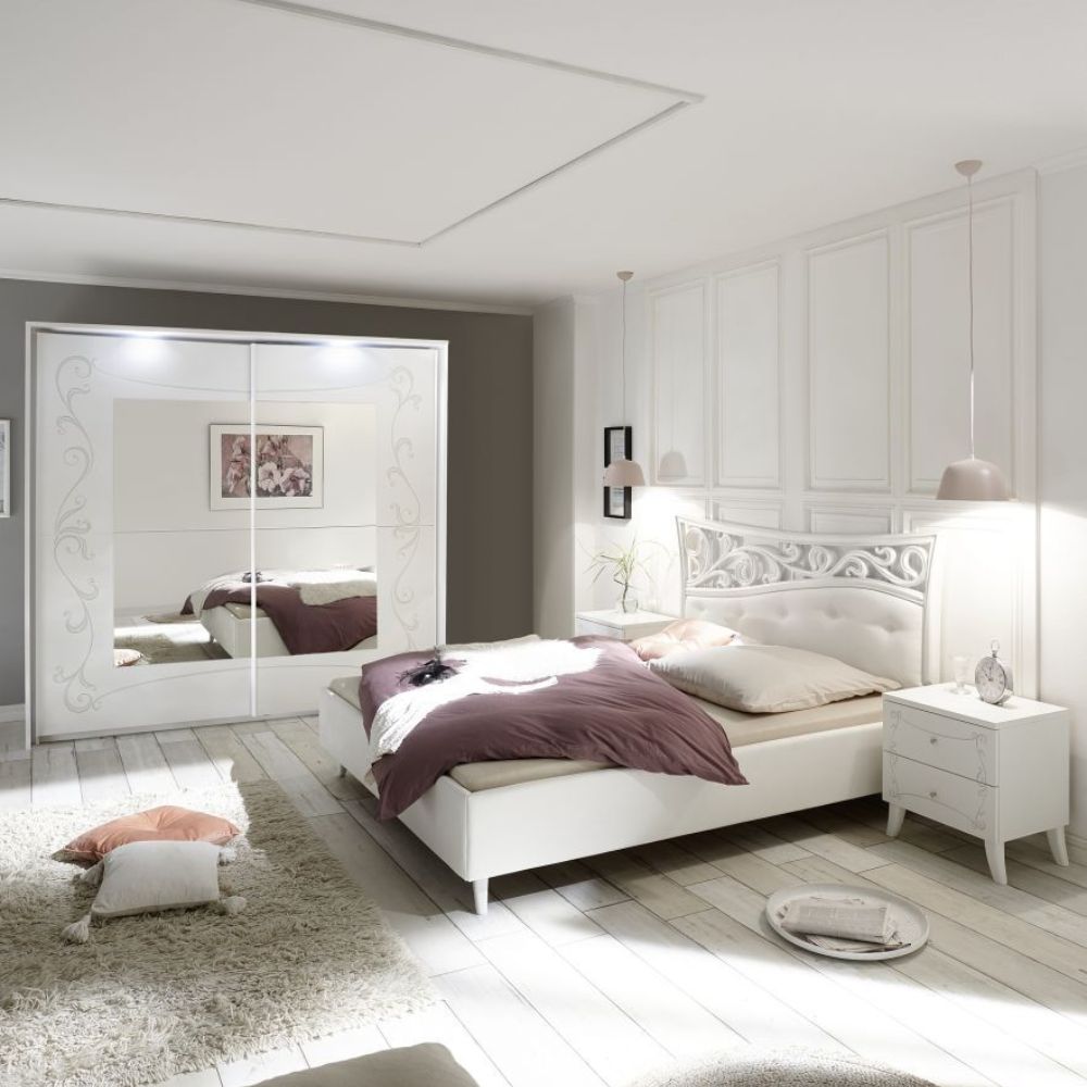 Camera da letto completa colore bianco opaco - Ararat