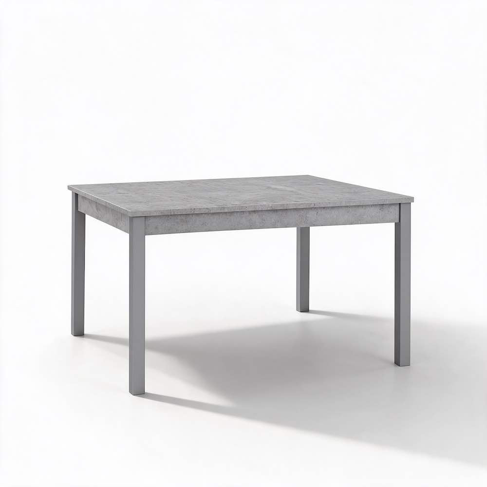 Ausziehbarer Esstisch Zementoptik 120x80 cm - Florenz