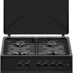 Cucina a gas 60x60 cm nera con forno ventilato multifunzione 70 litri classe A Tremiti Samet Indomita Line