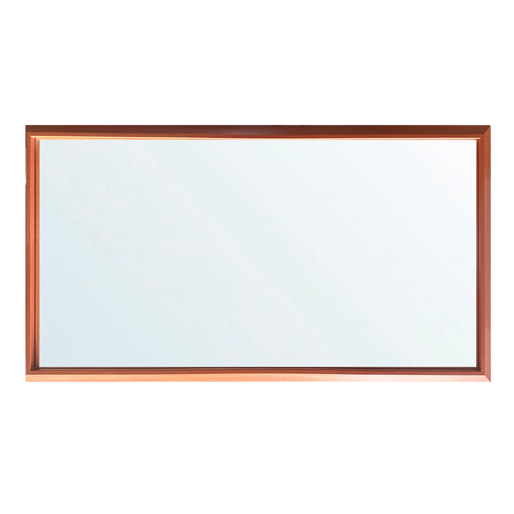 Specchiera rettangolare con cornice sintesi ciliegio 127x65 cm. SP49