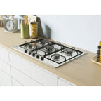 Piano cottura a gas 5 fuochi 75 cm inox Candy CHW74WX