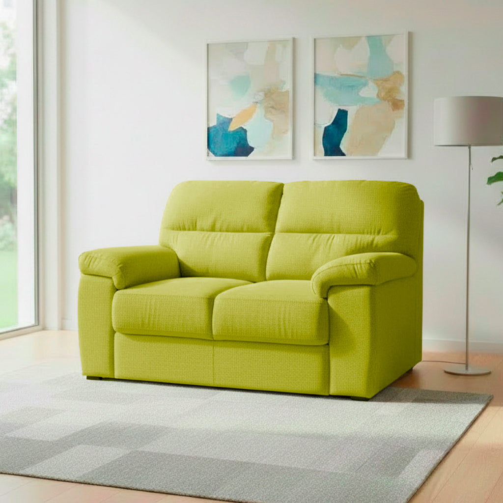 Divano 2 posti tessuto Roma16 colore verde 160x98x92h Alenda