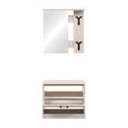 Mobile ingresso con specchio, appendiabiti e scarpiera colore beige Limone41A