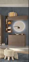 Comò 113x85h cm con 3 cassetti colore bronzo mercure - Quinn