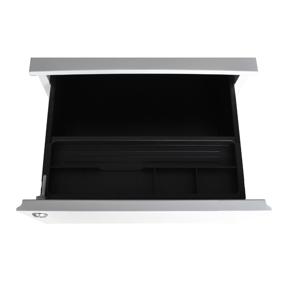 Caisson de bureau en fer avec roulettes 3 tiroirs couleur gris clair ESMC03