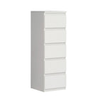 Cassettiera 5 cassetti colore bianco opaco 42x42.2x128H Morgan