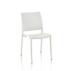 Set 4 sedie polipropilene colore bianco Curtis