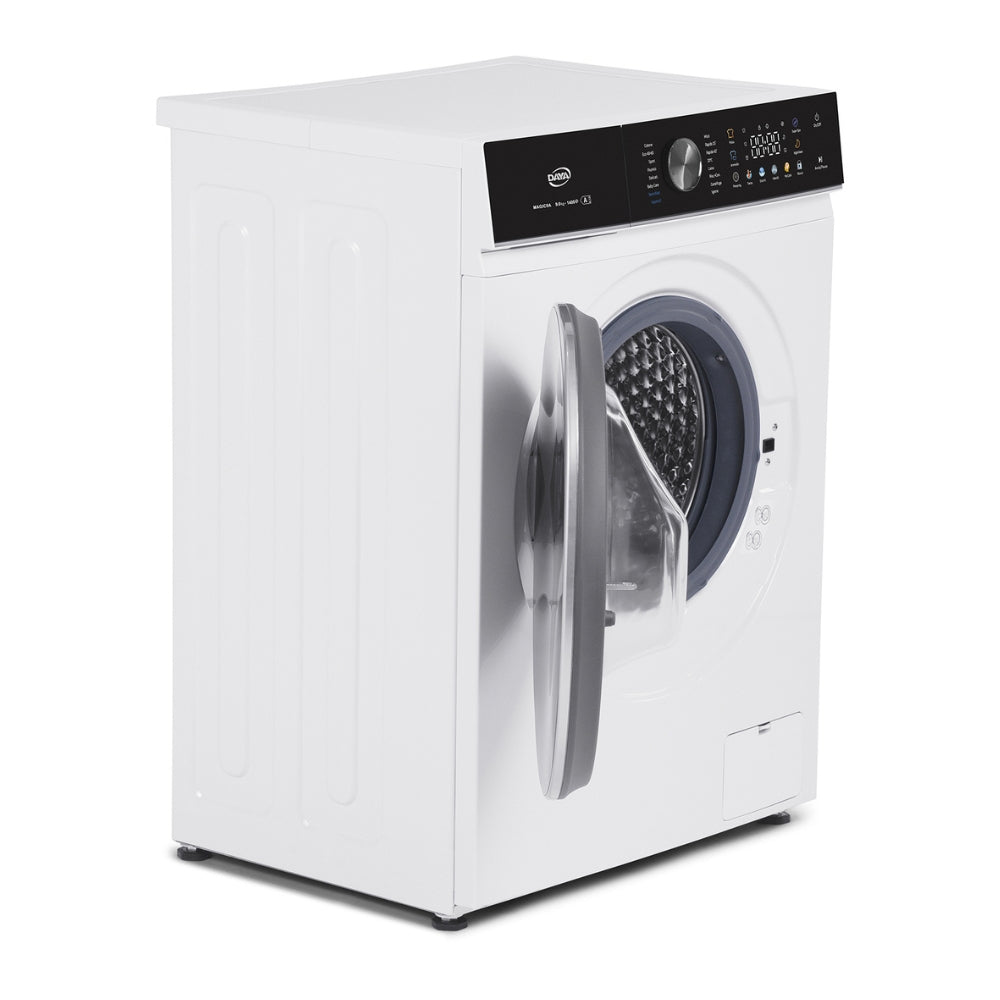 Lavatrice 1400 giri 12 kg inverter BLCD con display touch a colori bianco classe A Daya MAGIC12A3