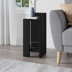 Table de chevet 25x27x60h droite couleur noire Elos