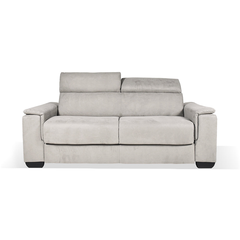 Divano letto 3 posti colore grigio chiaro 210x94x90H Mercurio