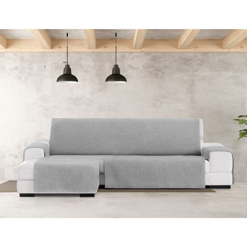 Sofabezug 290 cm Ottomane links, Farbe Grau Valeria