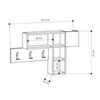 Wandgarderobe anthrazit Game
