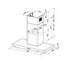 Cappa aspirante a parete Stilo Value A120 classe C inox Faber