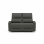 Divano relax 3+2 con poltrona recliner in tessuto grigio scuro PotterSET