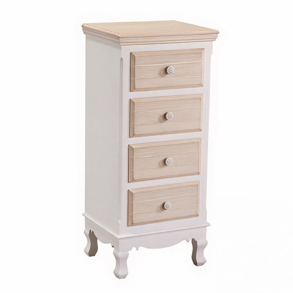 Mobile multiuso 4 cassetti shabby chic 41x34xH84 cm Norimberga