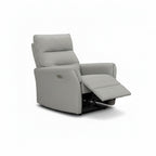 Set Divano 2 Posti + Divano 3 Posti + Poltrona Recliner Elettrica in Tessuto Grigio Softwave