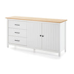 BUFFET MIRANDA 2 PORTES 3 TIROIRS BLANC/PIN (13196)