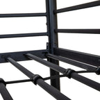 Lit superposé en métal noir 199x160H cm - Monza